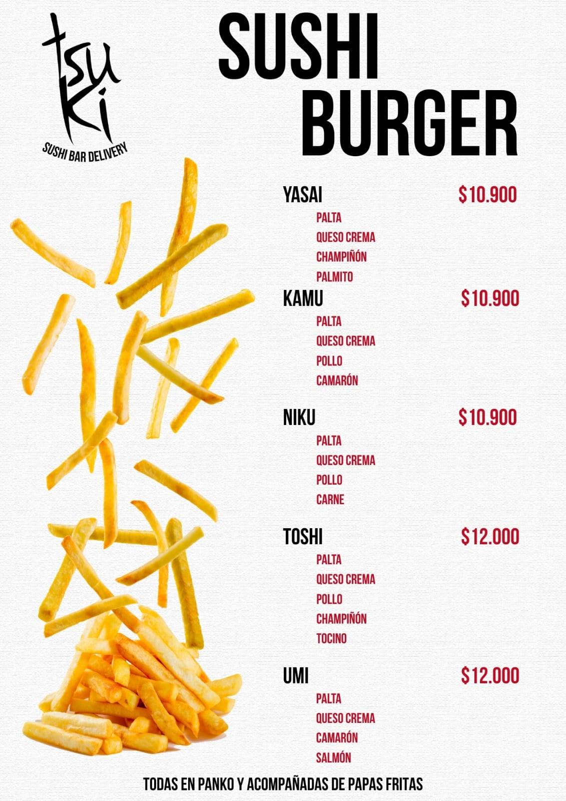 Tsuki Restobar меню