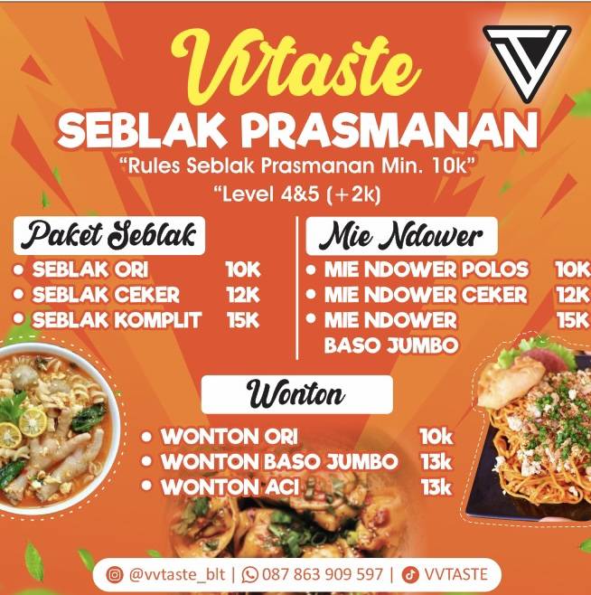 VVTASTE меню