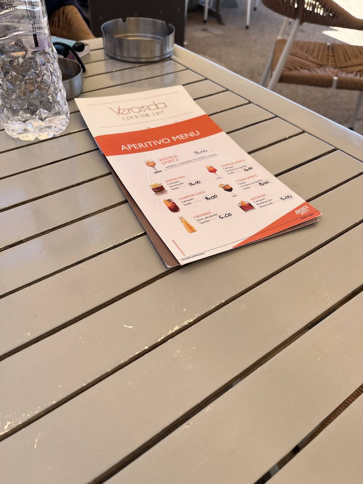 Veranda Coffee & Food by the Beach меню