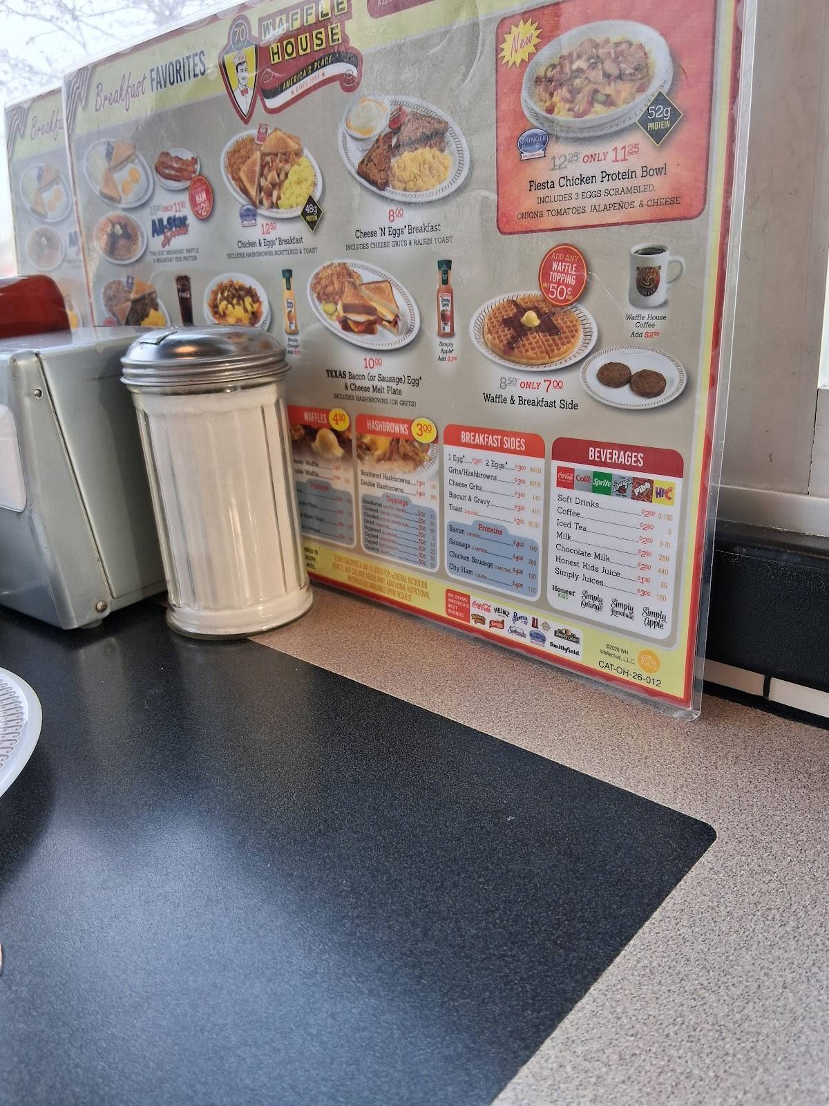 Waffle House меню