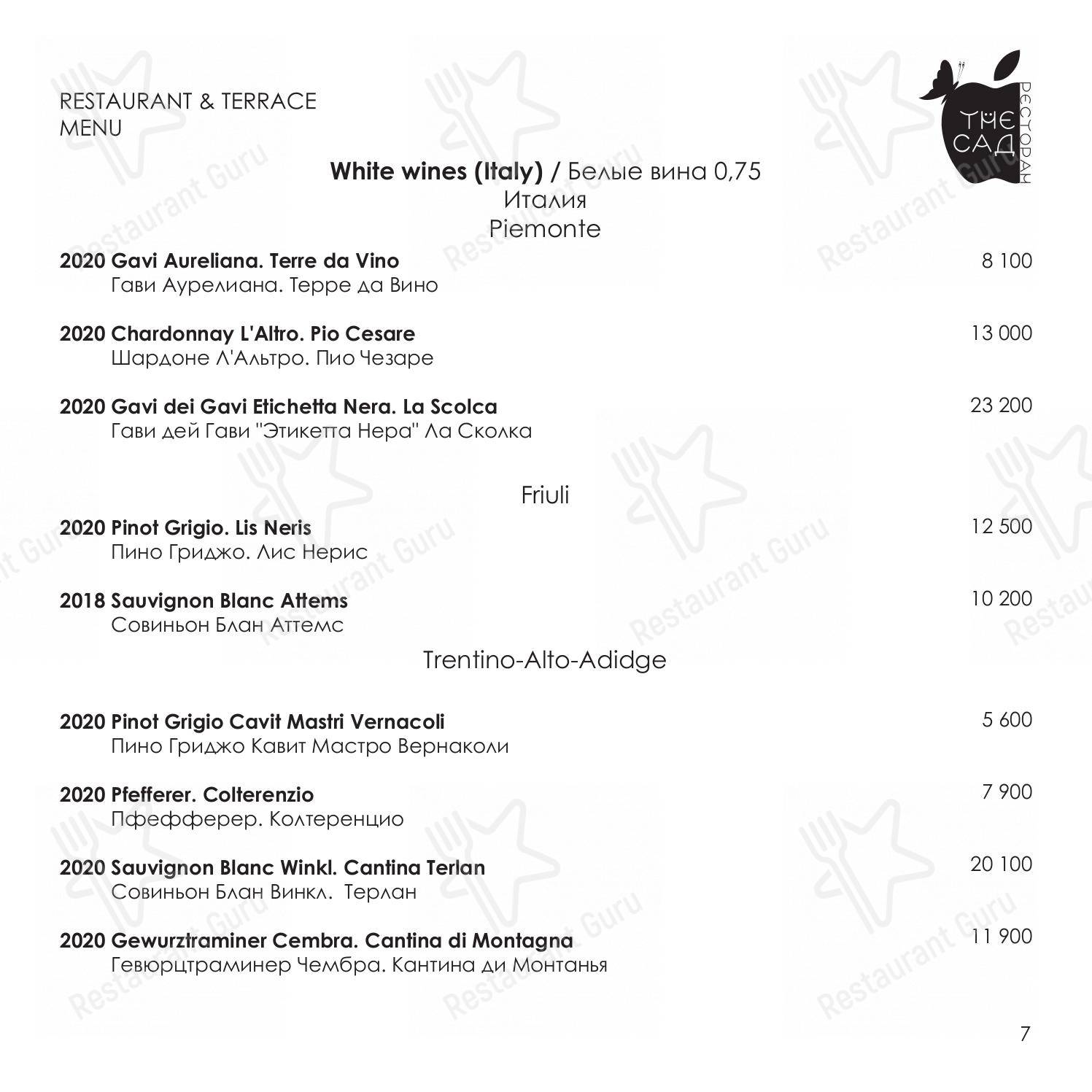 Меню для посетителей ресторана Waiters