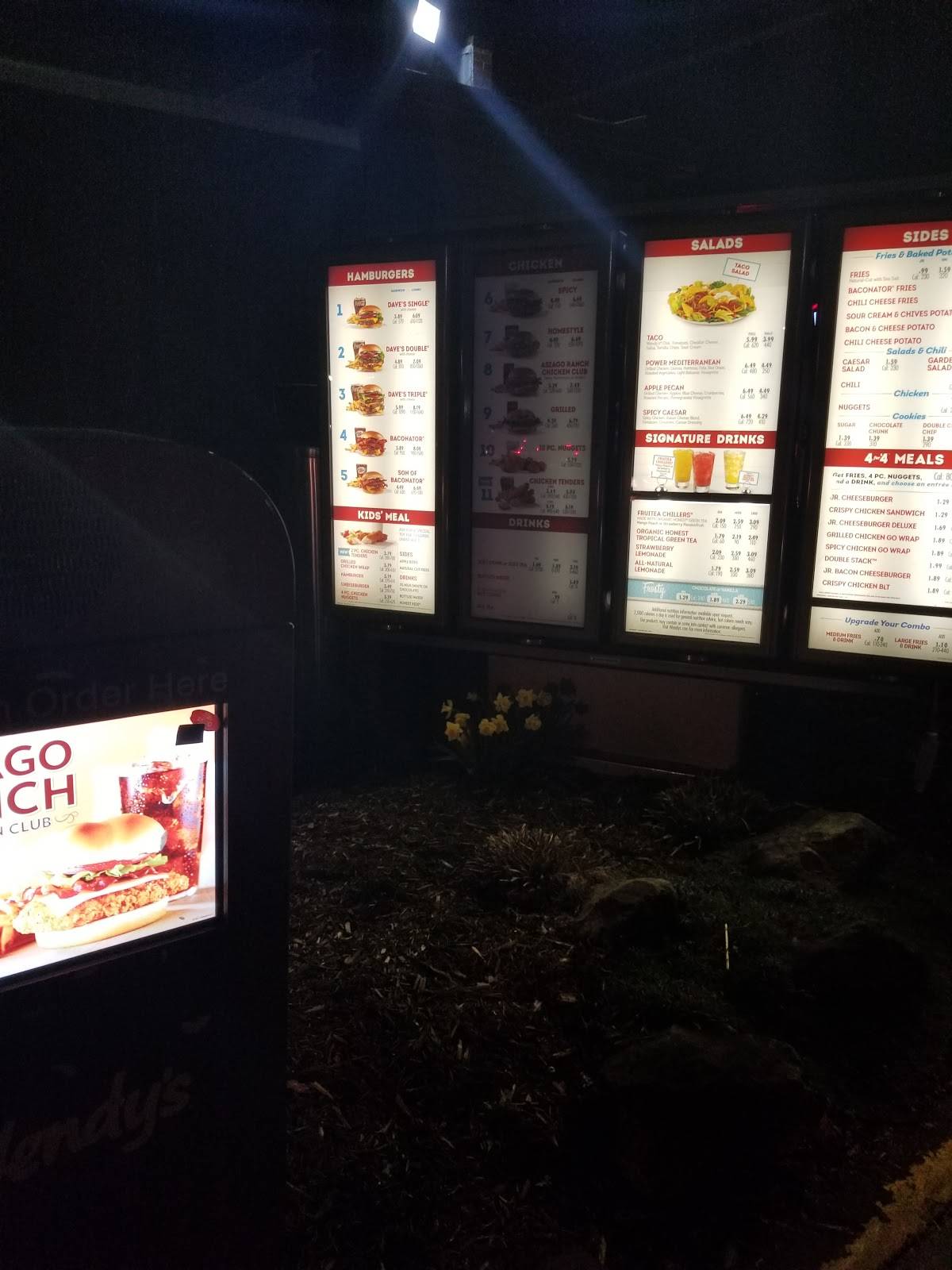 Wendy's меню
