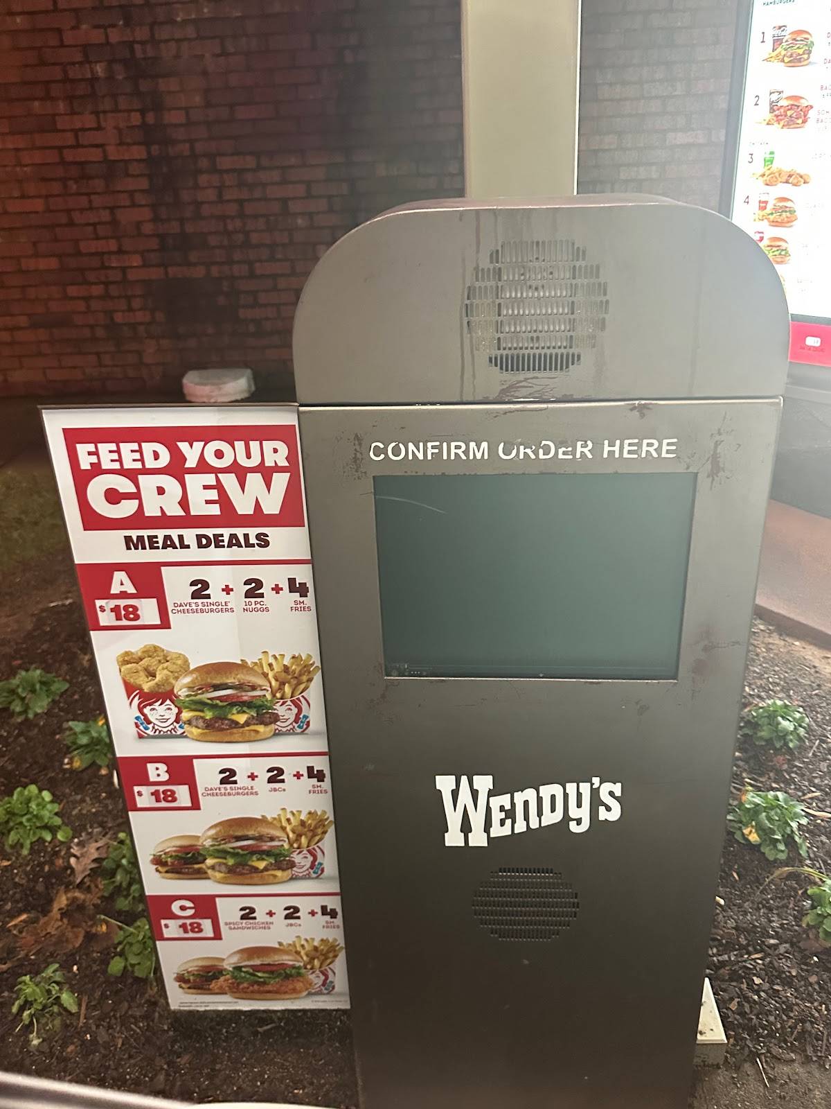 Wendy's меню