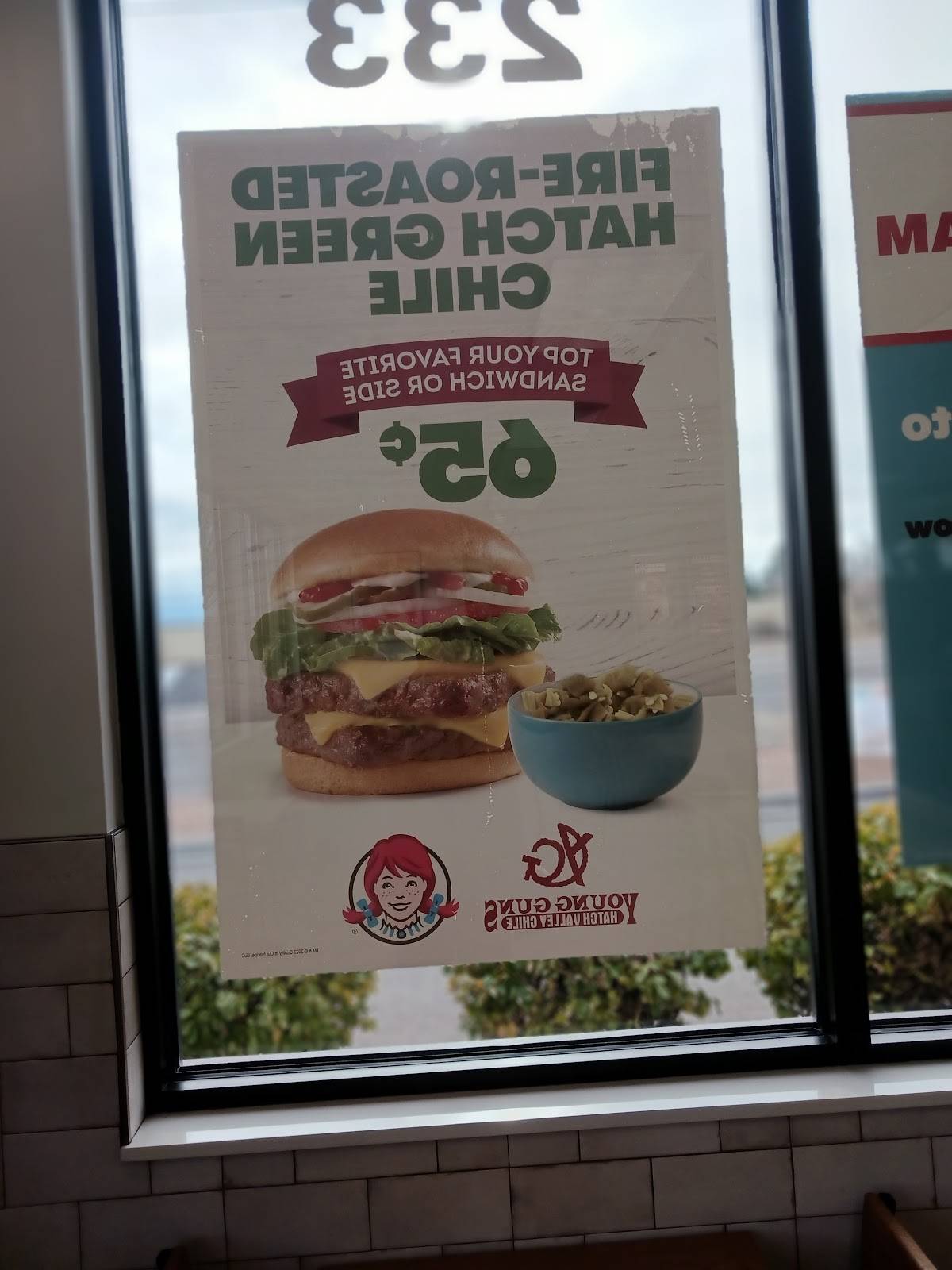 Wendy's меню