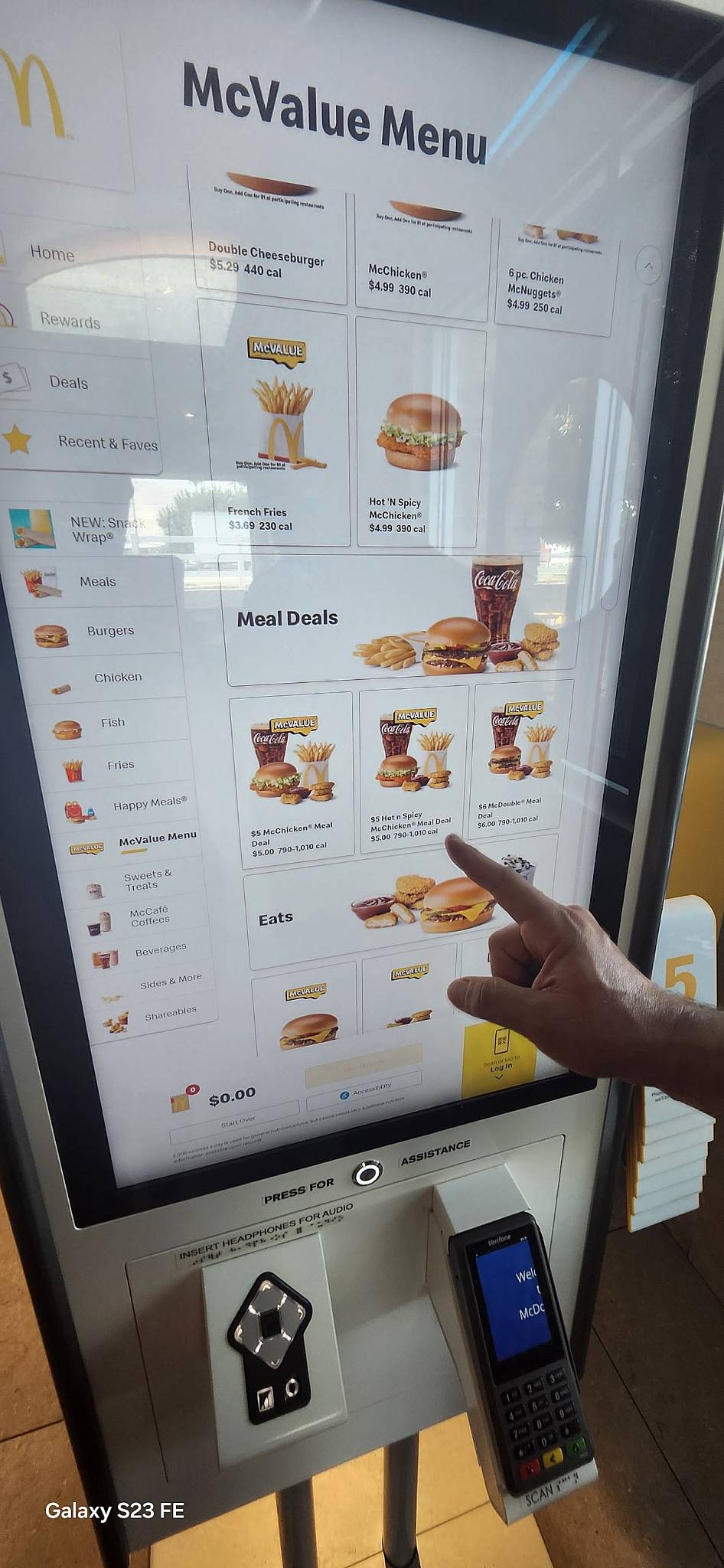 McDonald's меню