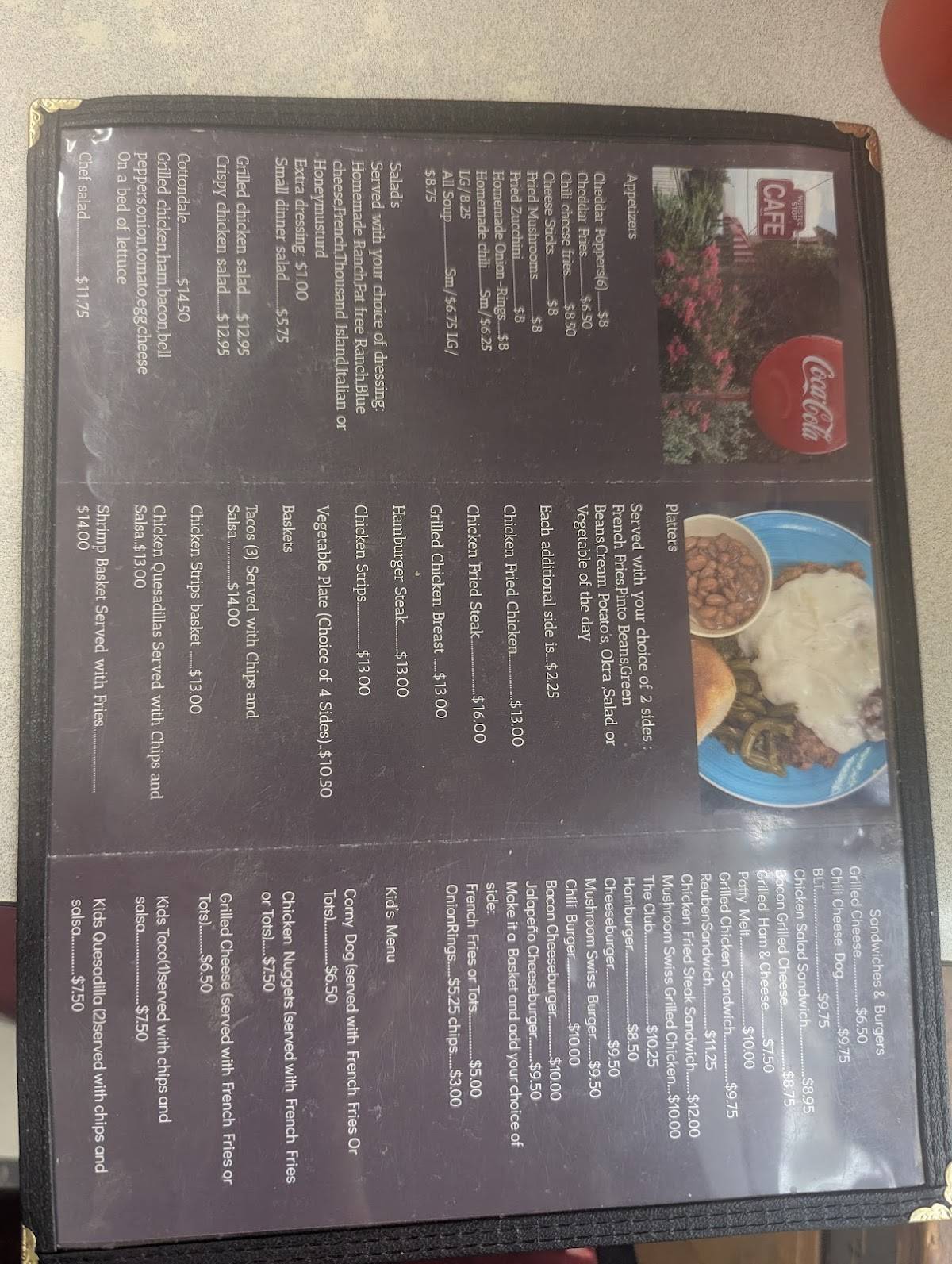 Whistle Stop Cafe меню