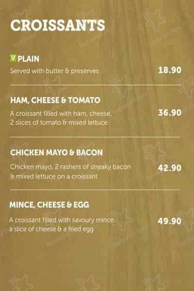 Wimpy Garden Route Mall меню