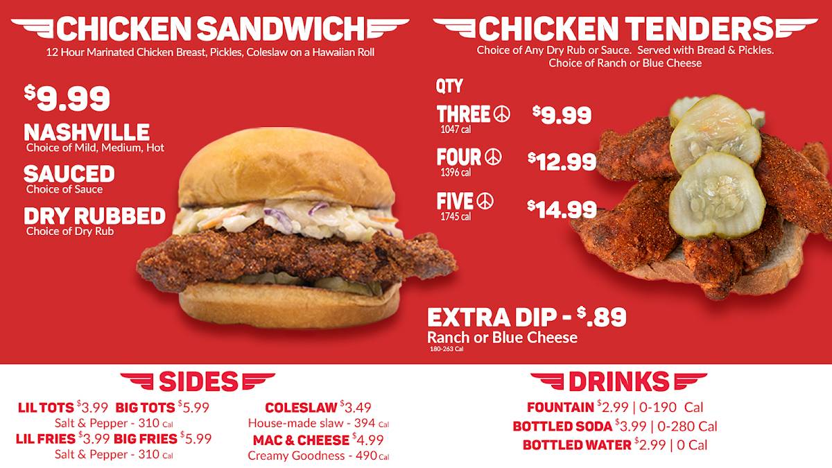 Wing Zone Hot Chicken & Wings меню