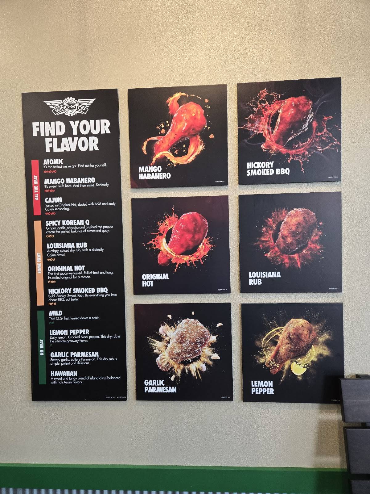 Wingstop меню