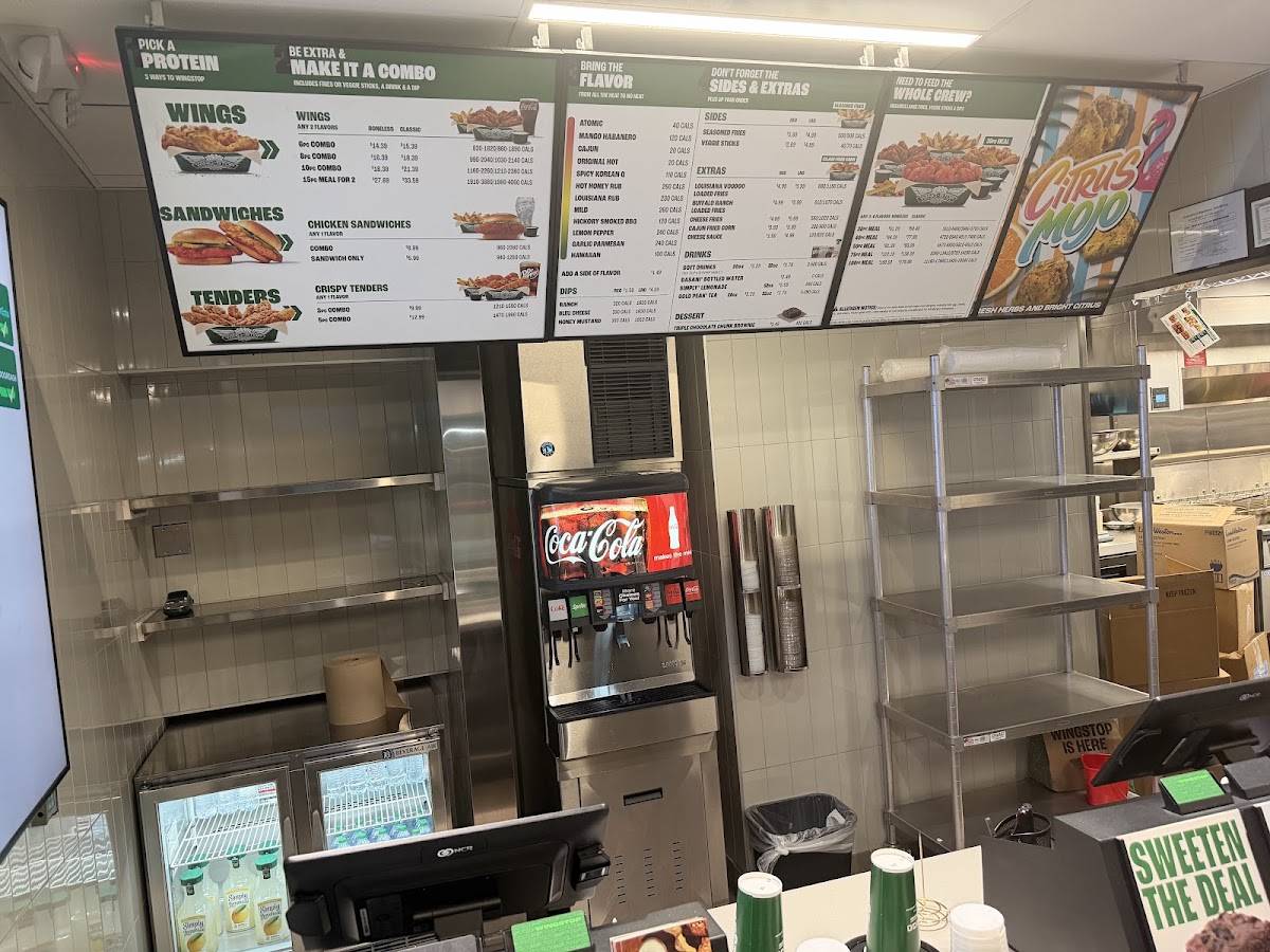 Wingstop меню