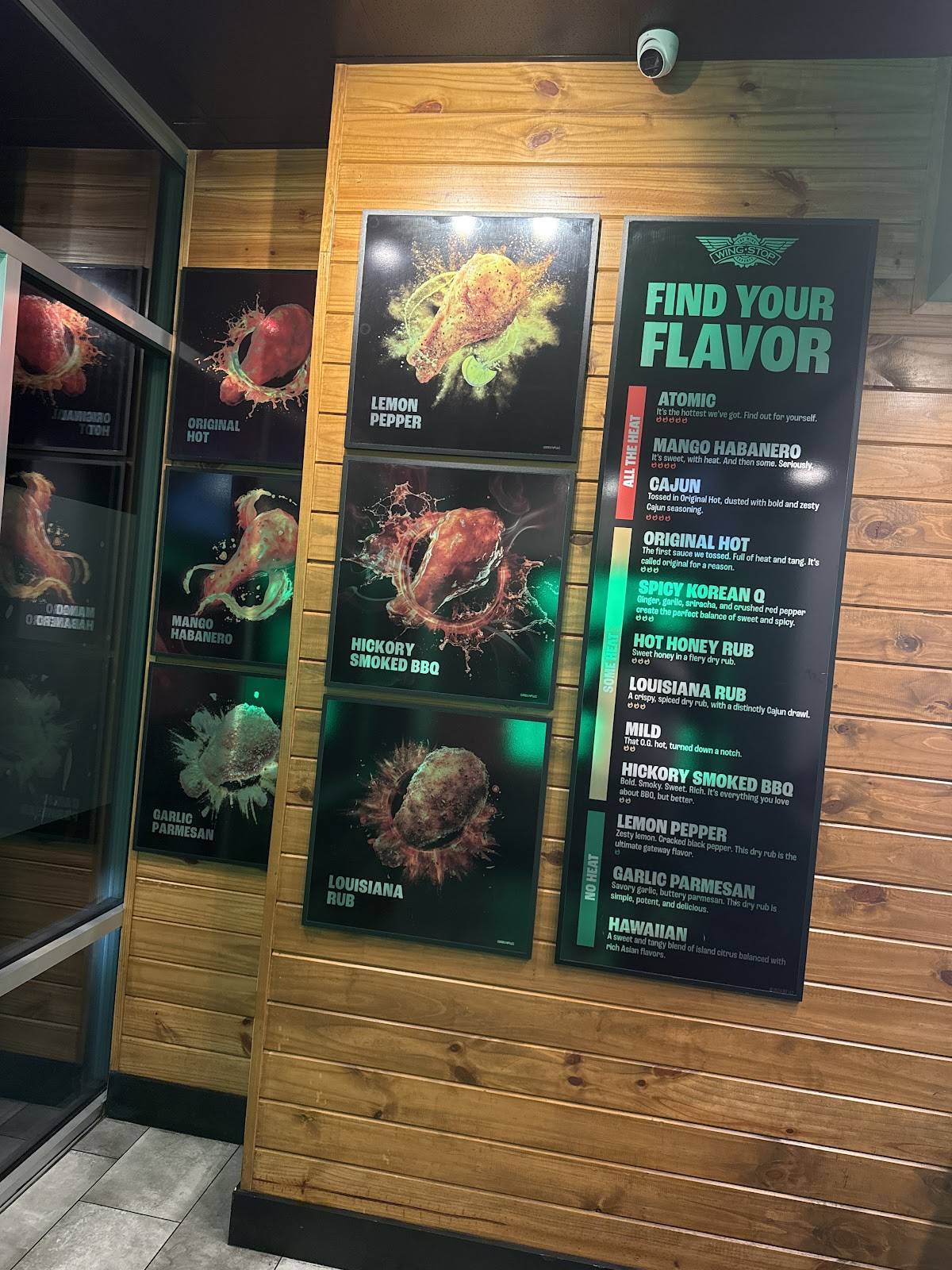 Wingstop меню