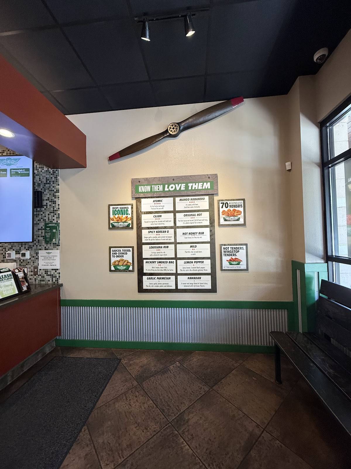 Wingstop меню