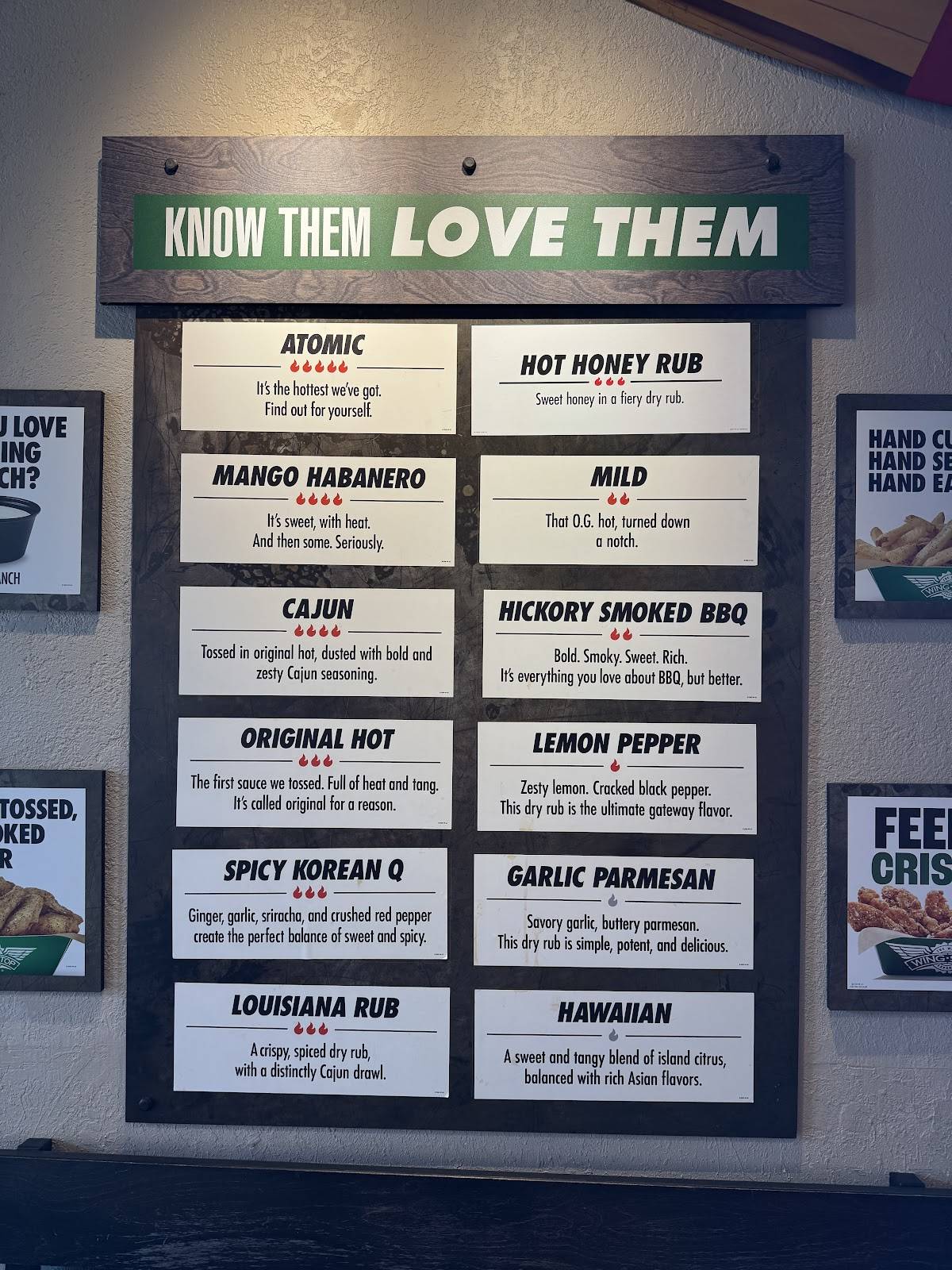 Wingstop меню