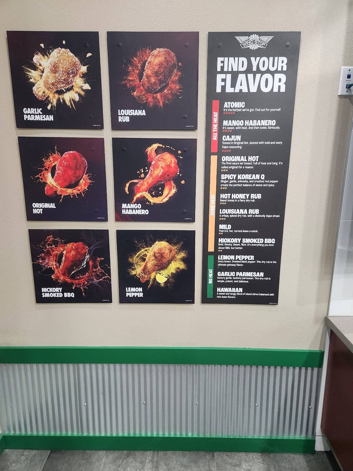 Wingstop меню