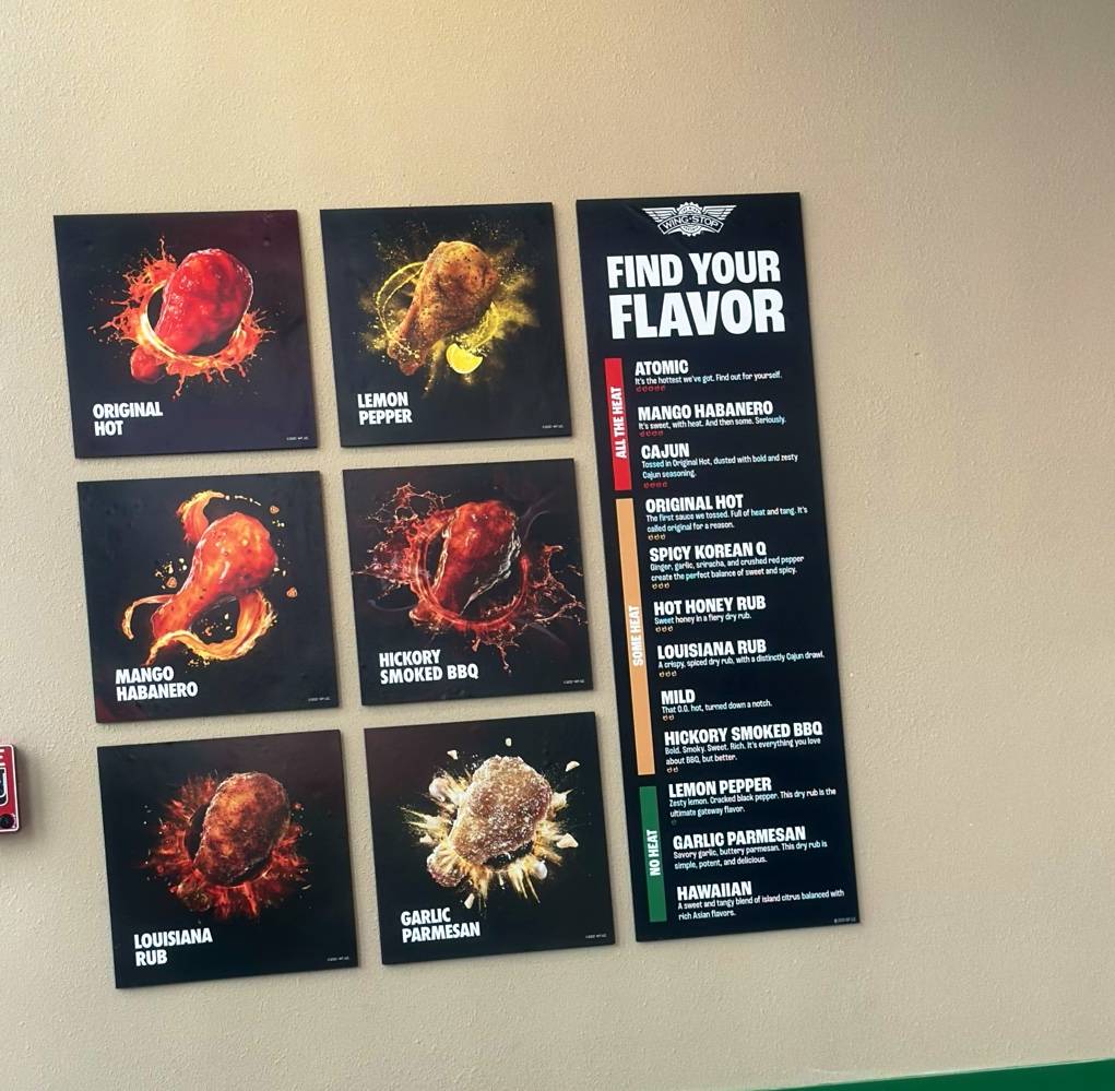 Wingstop меню