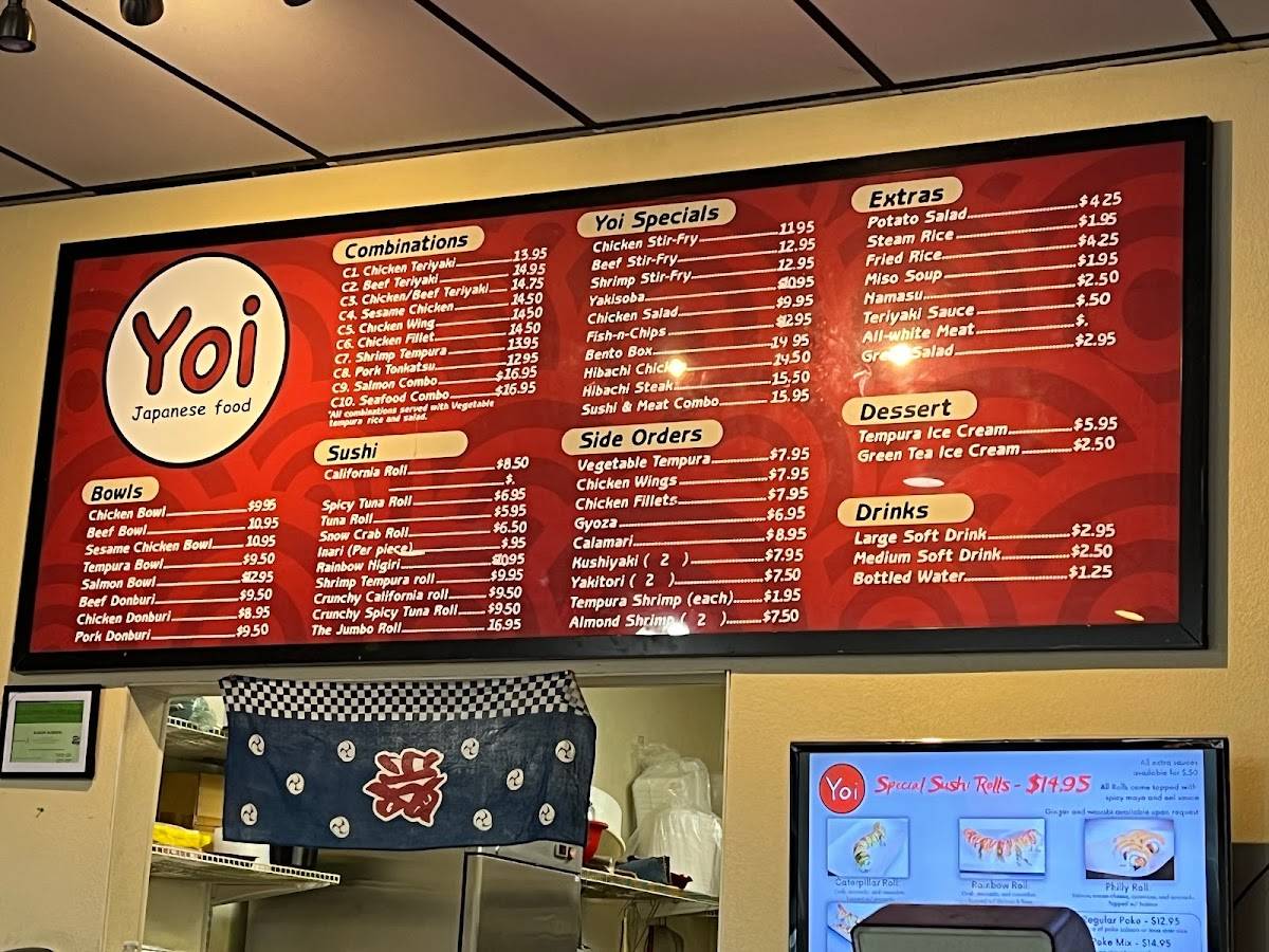 Yoi Japanese Food меню