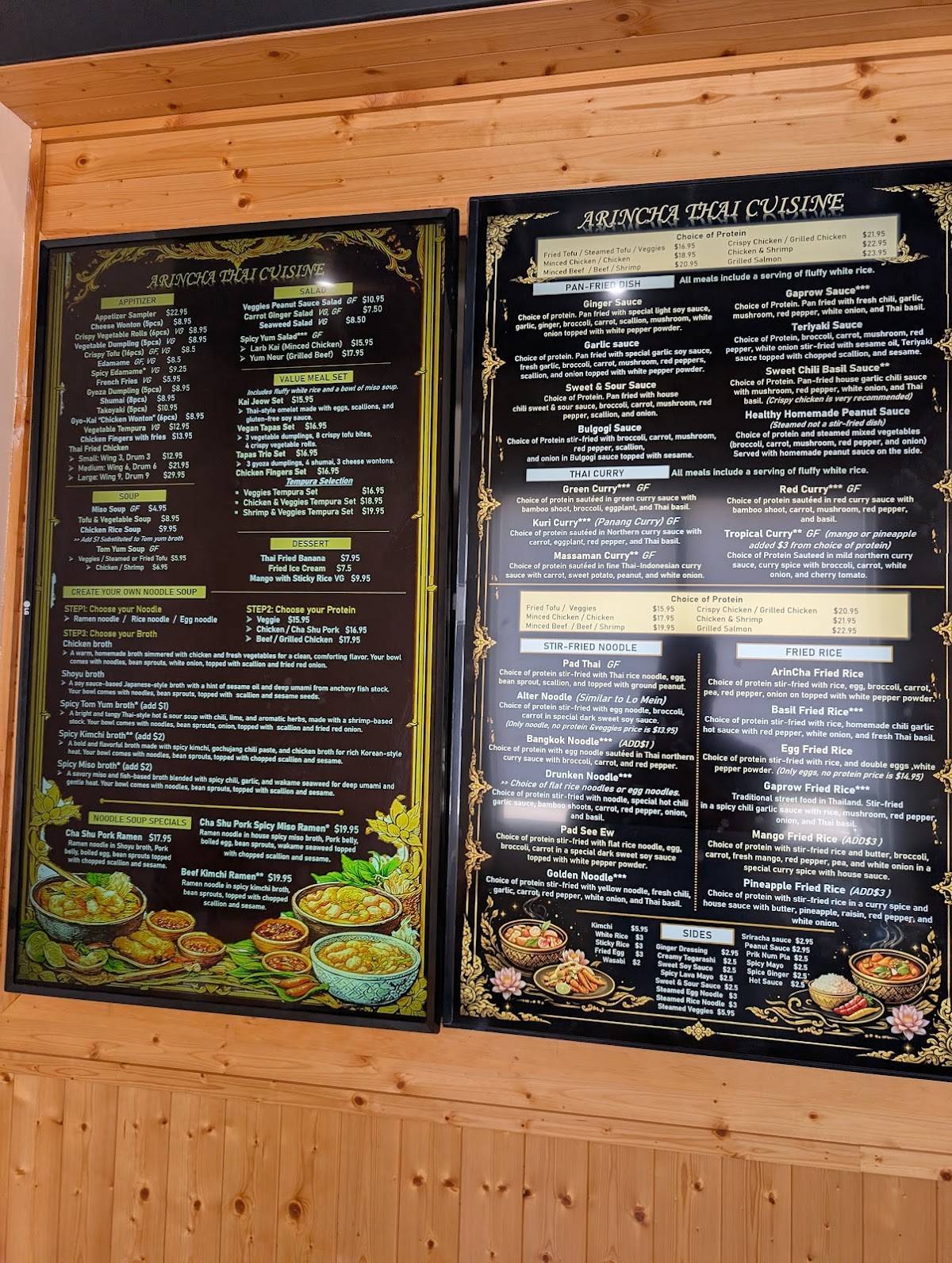 aRincha- Thai Sushi Boba меню