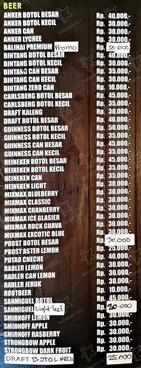 TRIANGLE Beer House меню