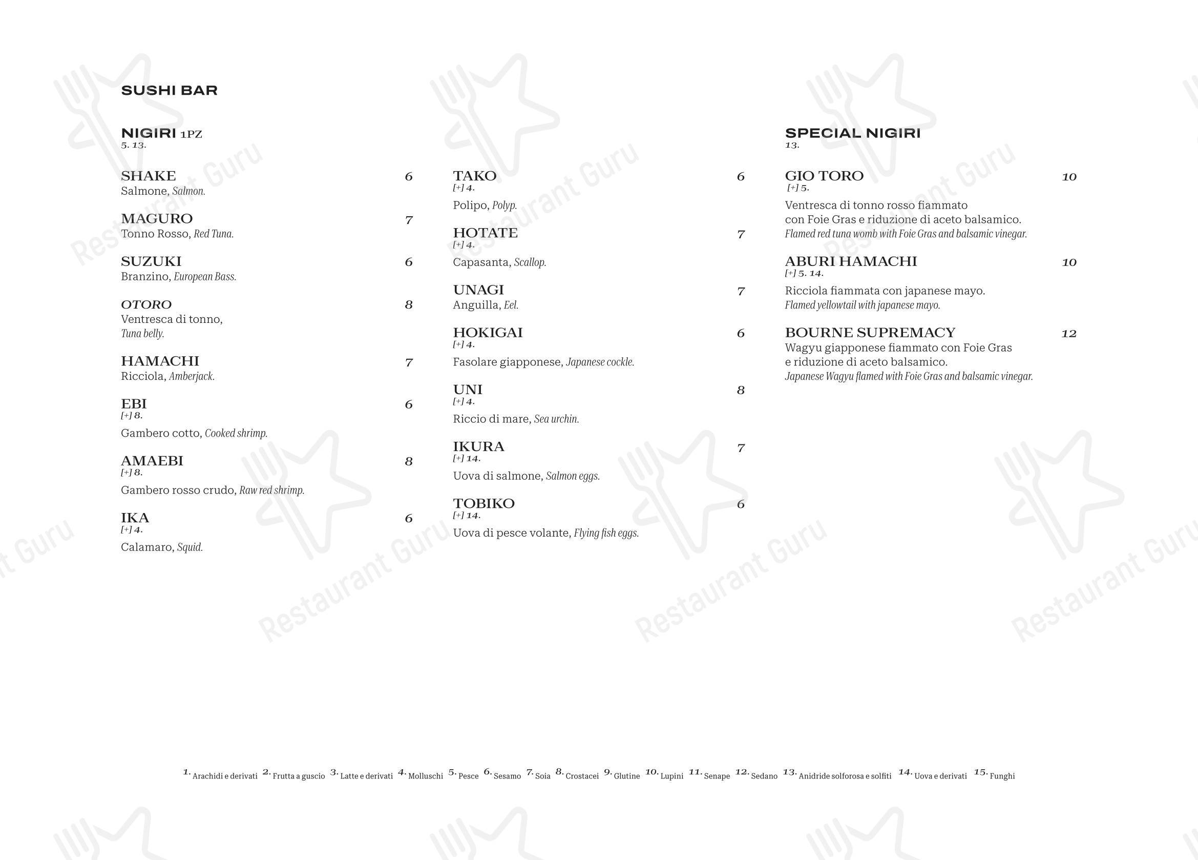 Finger's Restaurant Rome в Риме - Меню напитков