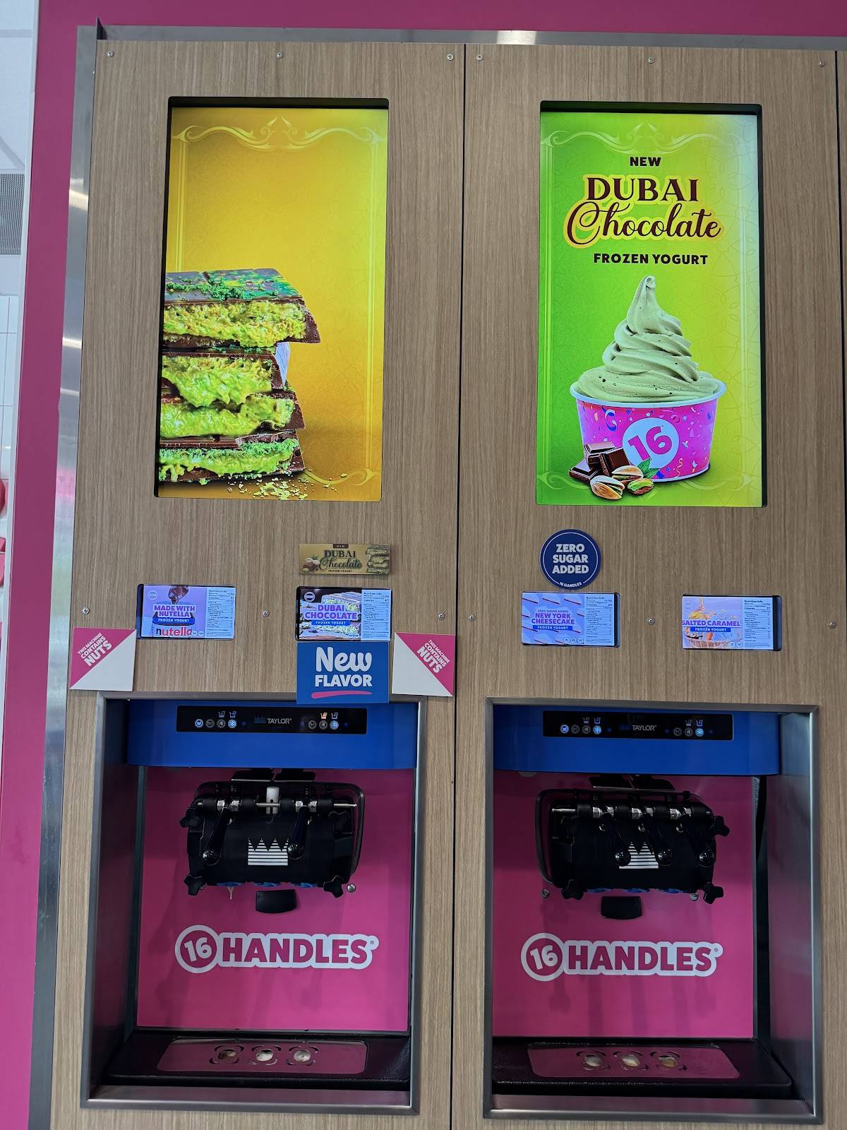 16 Handles меню