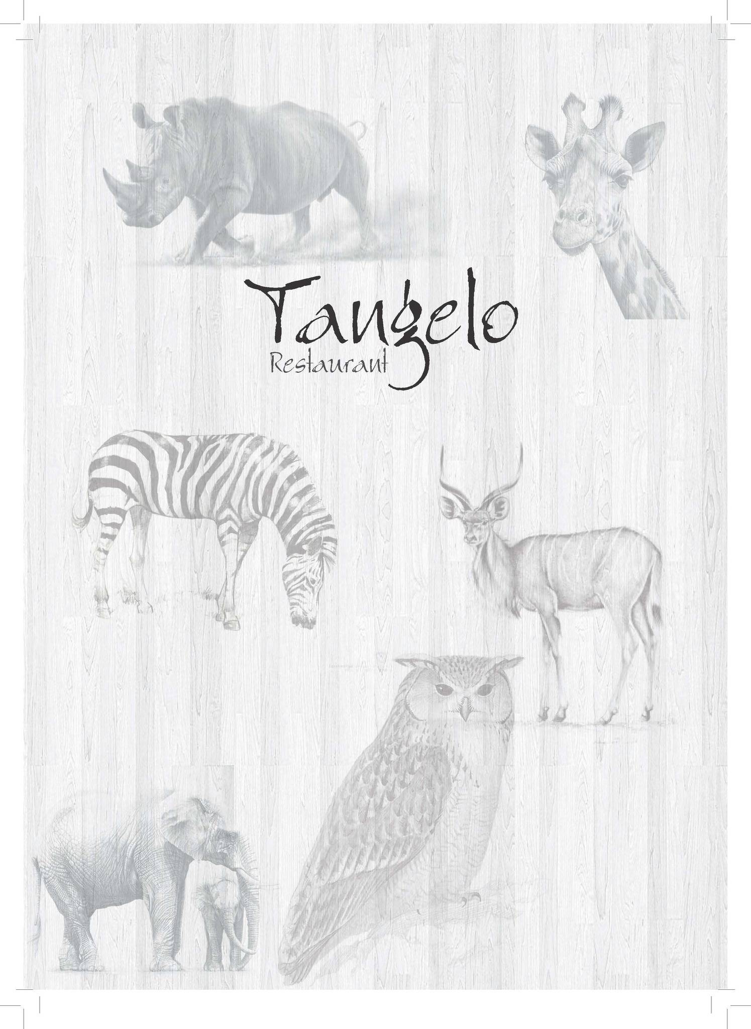 Addo Wildlife меню