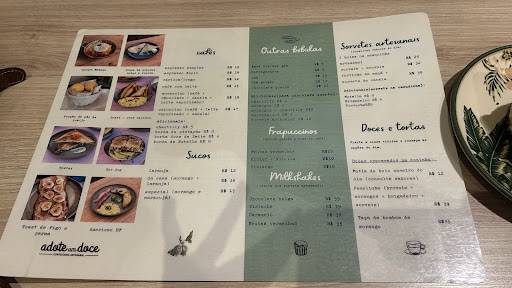 Adote Um Doce меню