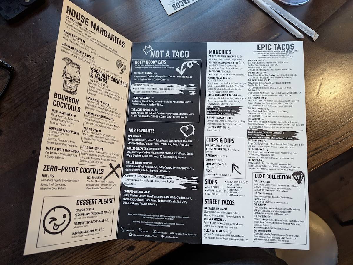 Agave & Rye Cleveland меню