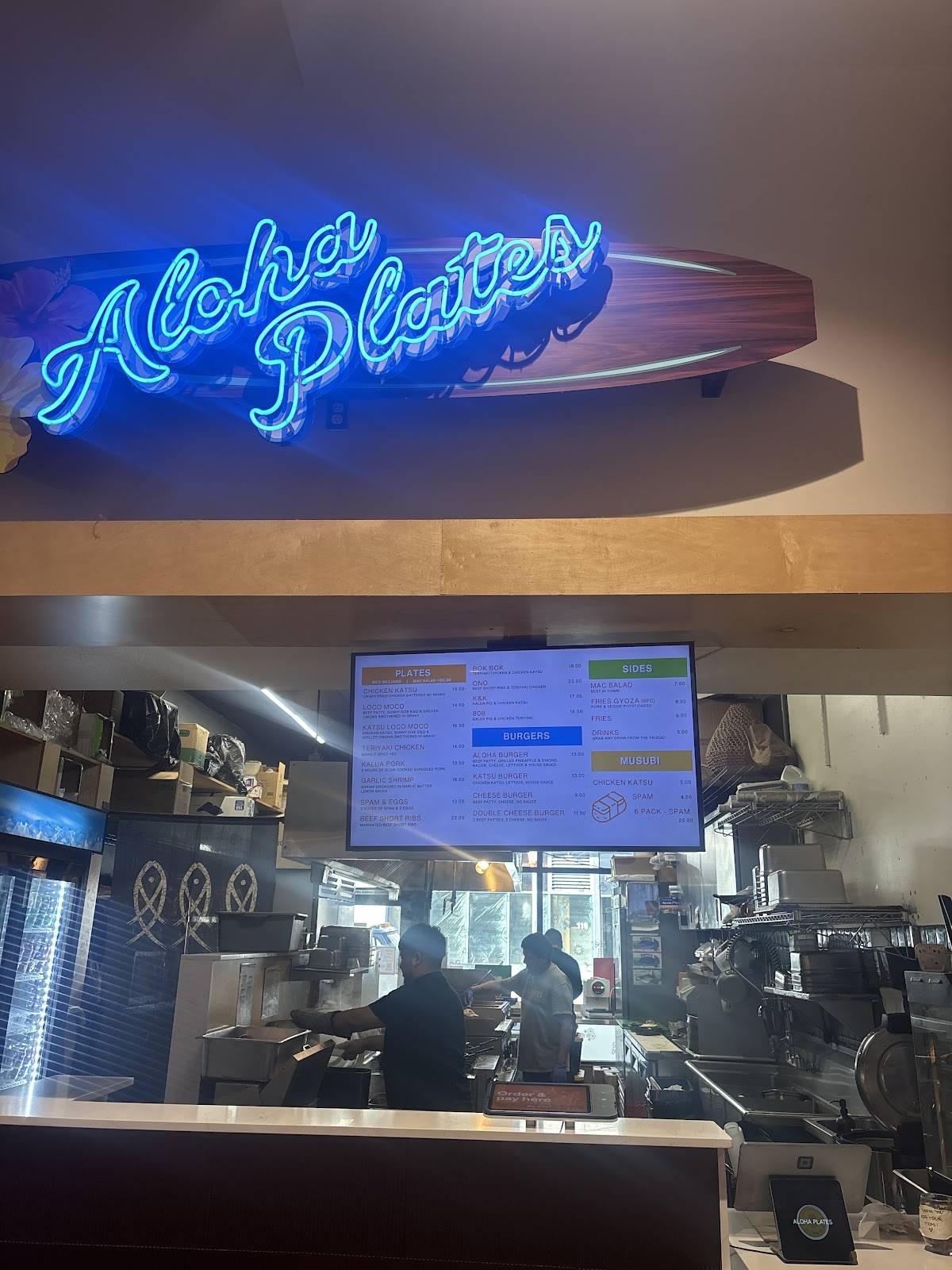 Aloha Plates меню