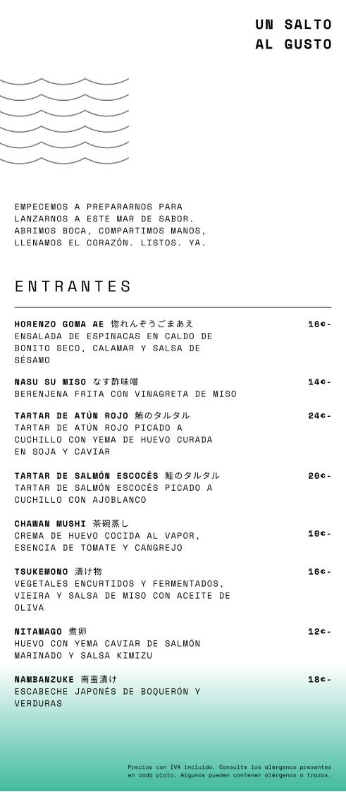 Amas Restaurante en Calpe меню