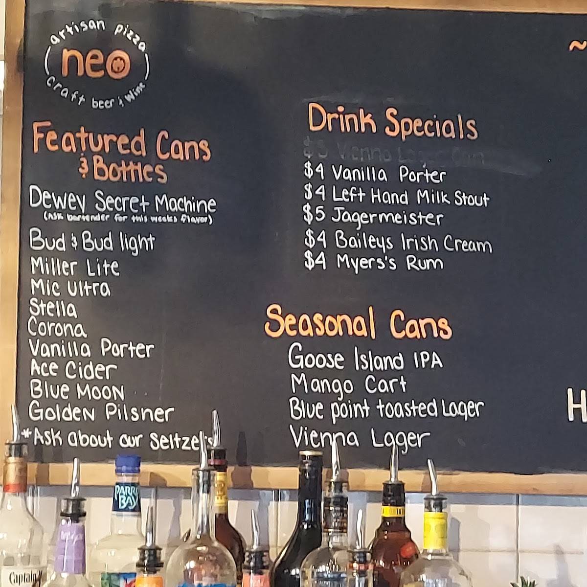 Neo Pizza & Taphouse меню