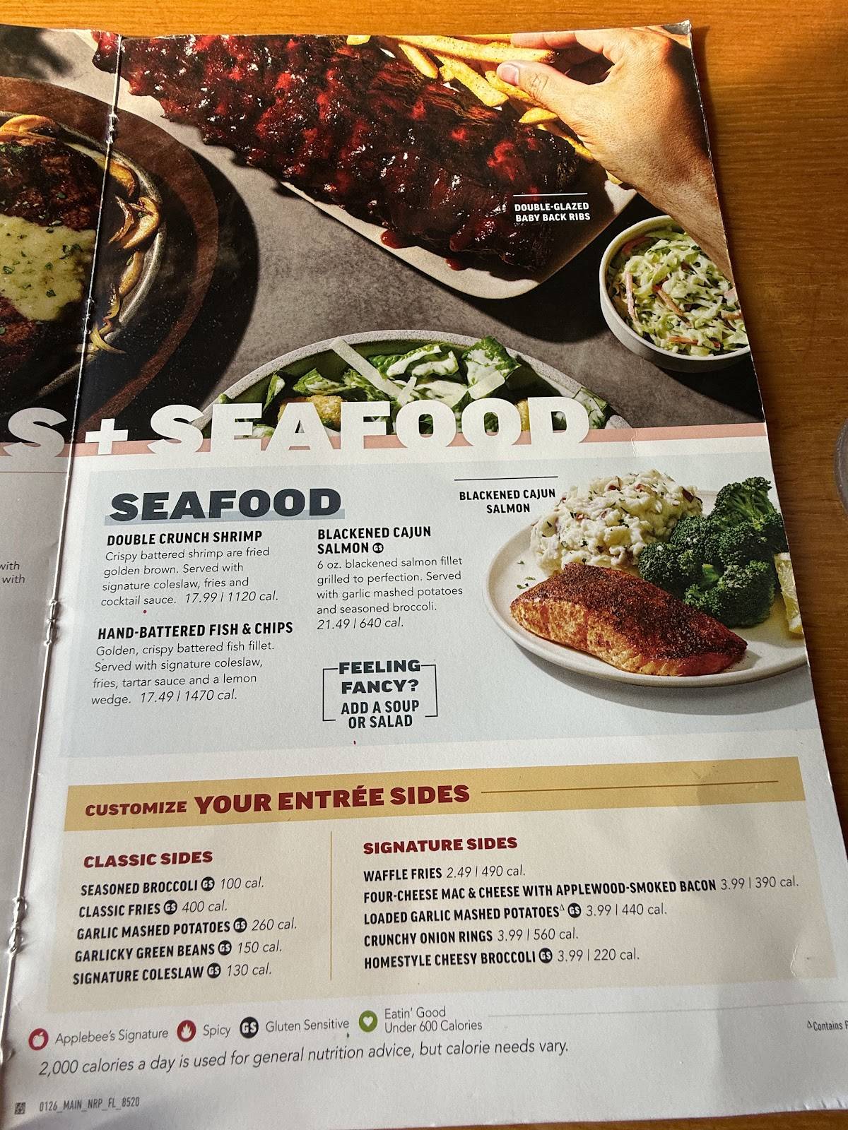 Applebee's Grill + Bar меню