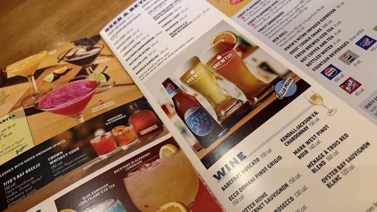Applebee's Grill + Bar меню