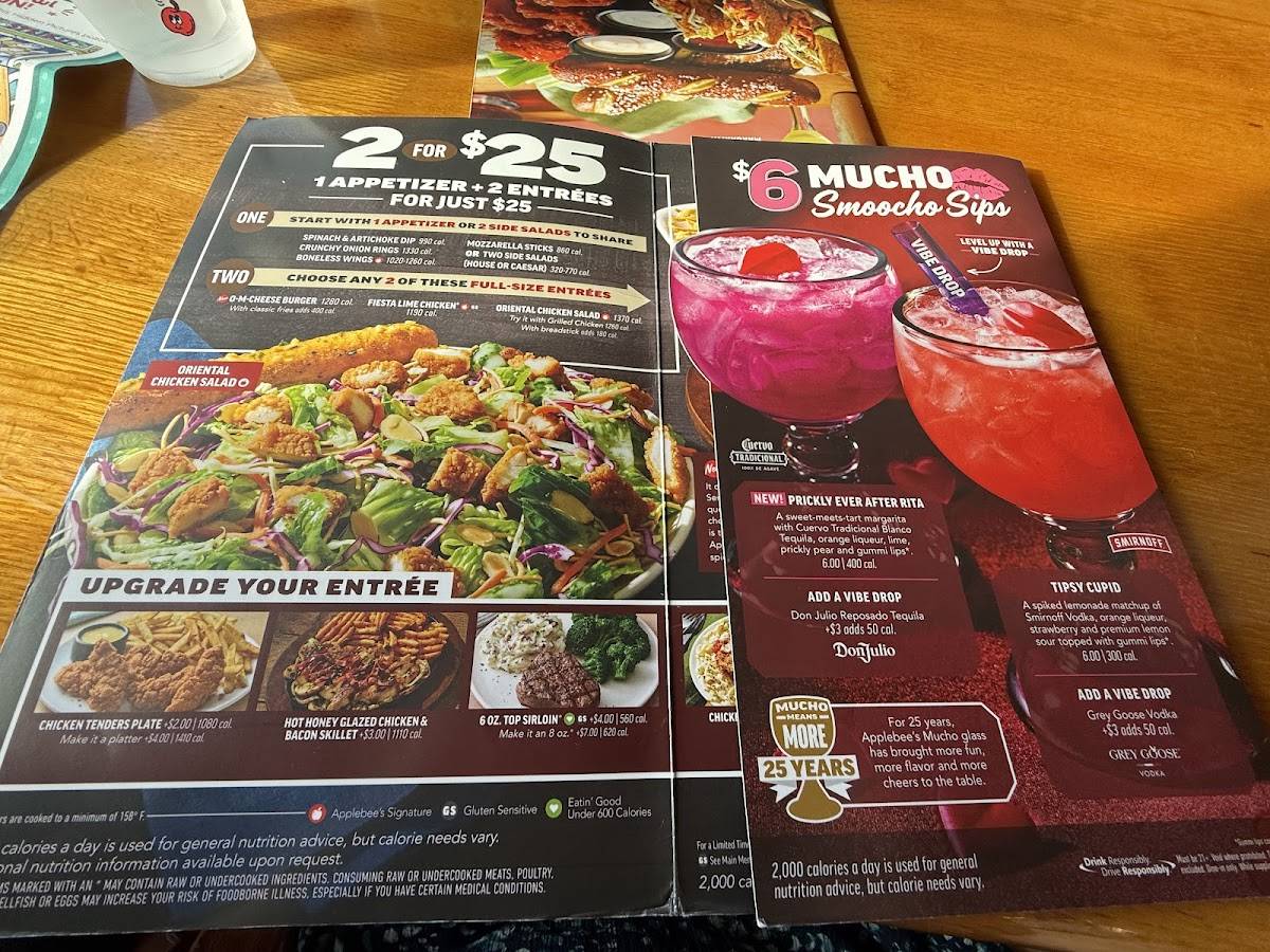 Applebee's Grill + Bar меню