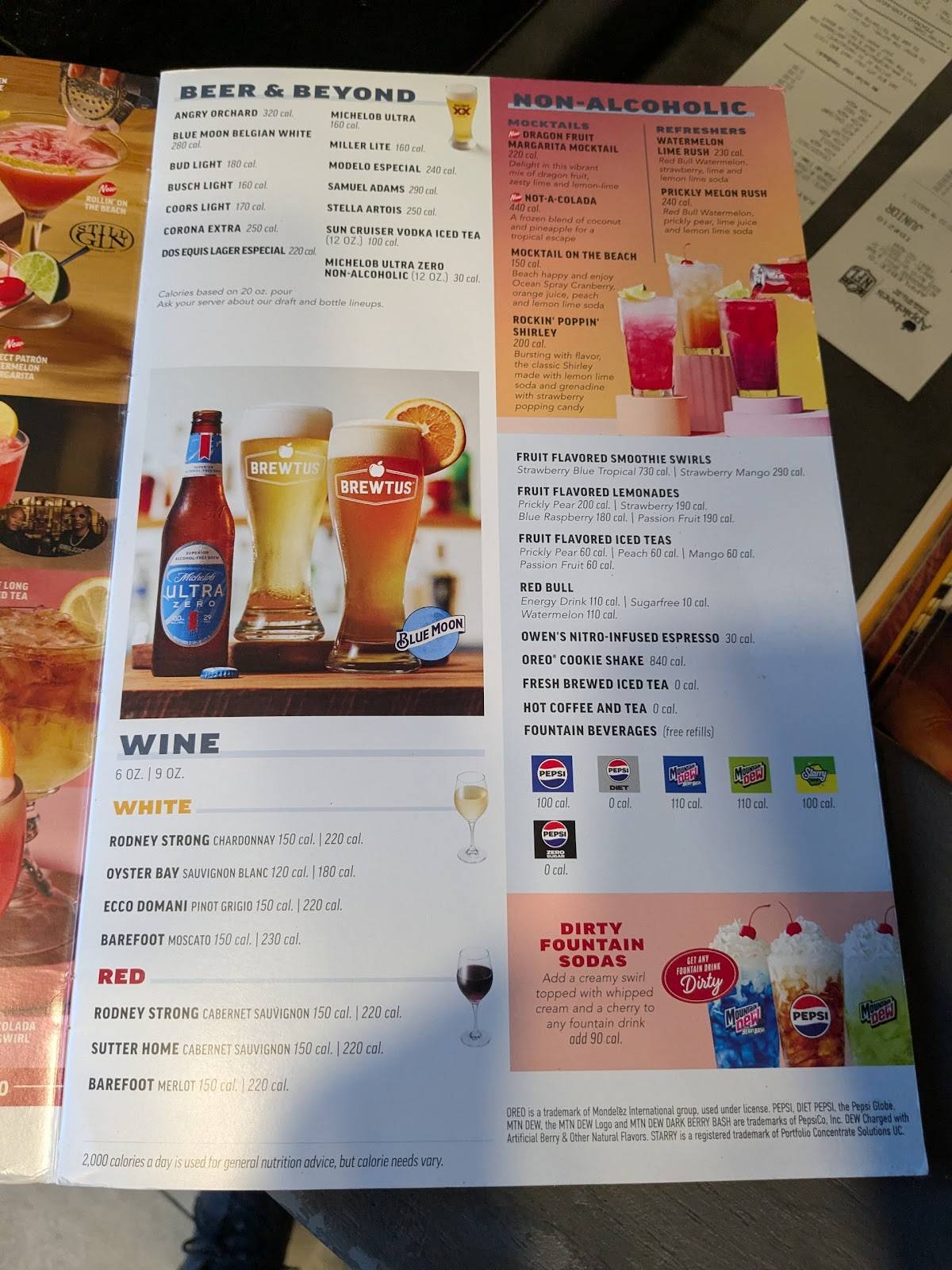 Applebee's Grill + Bar меню