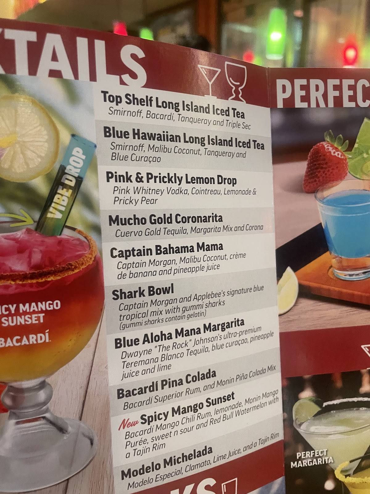 Applebee's Grill + Bar меню