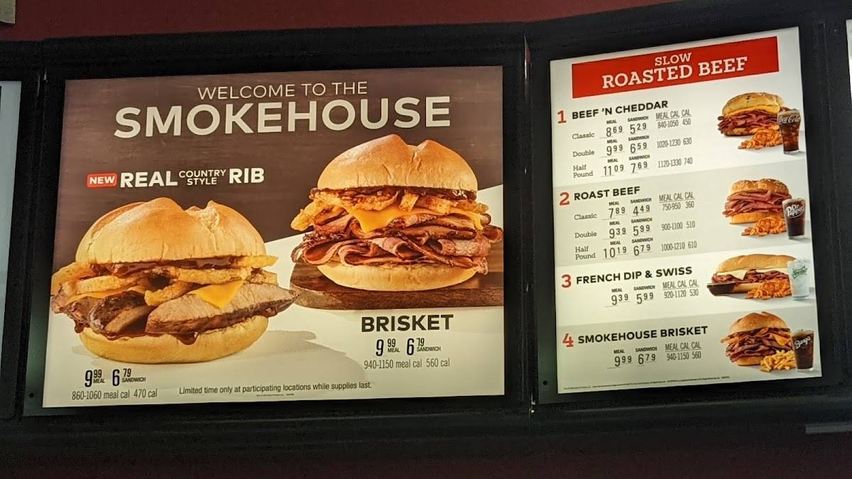 Arby's меню