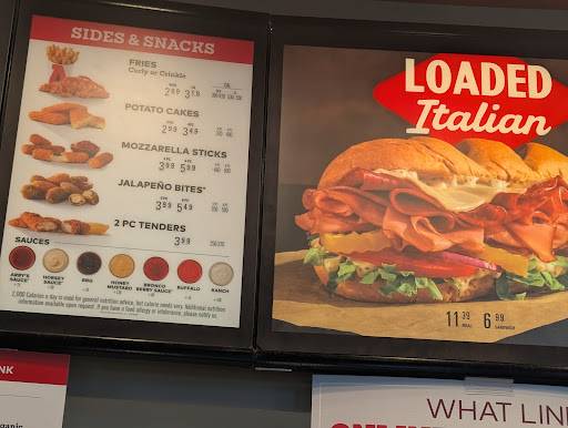Arby's меню