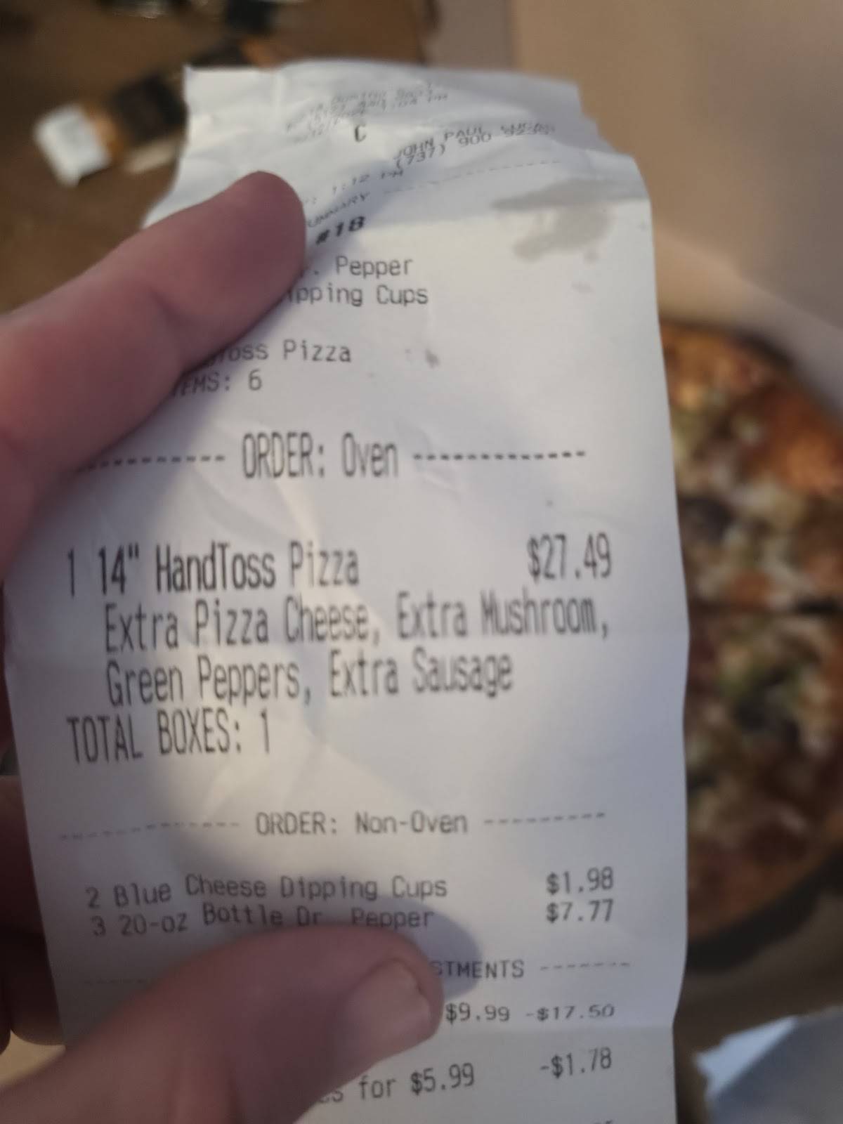 Domino's Pizza меню