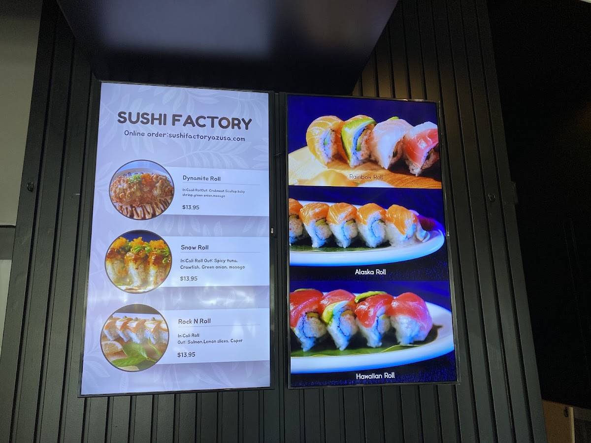 Sushi Factory меню