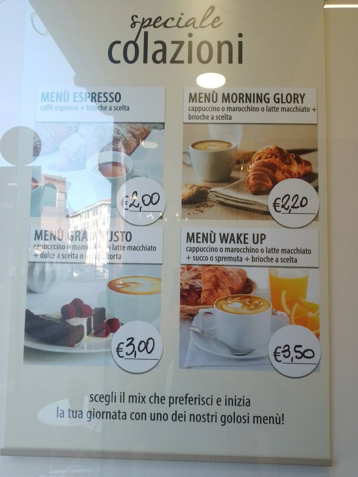 BAR GELATERIA CREMA E CIOCCOLATO меню