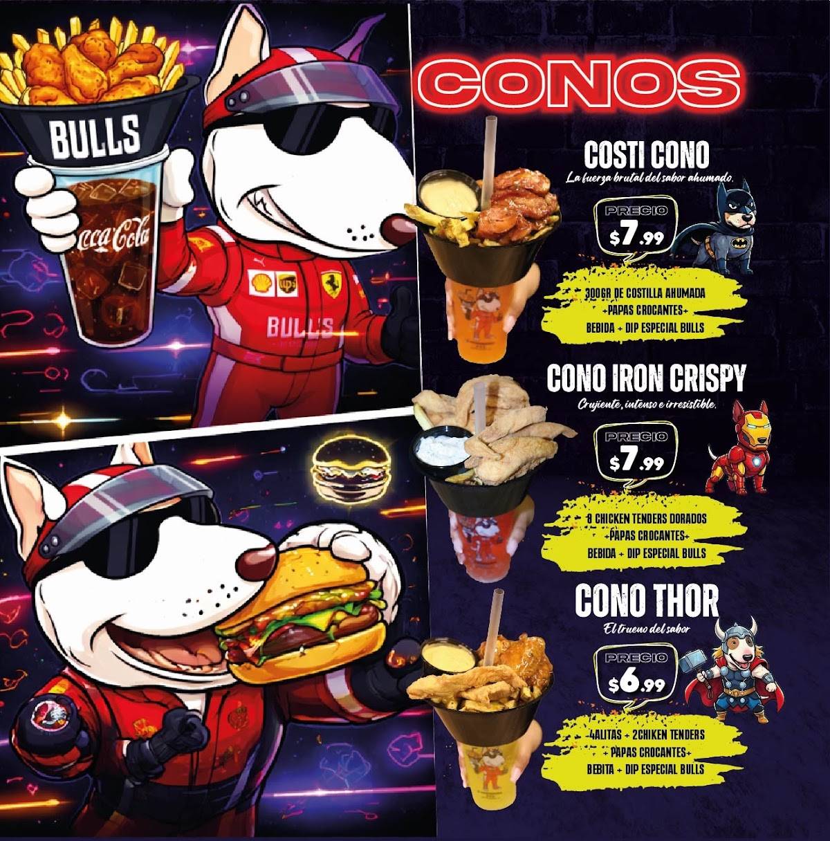 BULLS RESTO BAR - Riobamba меню