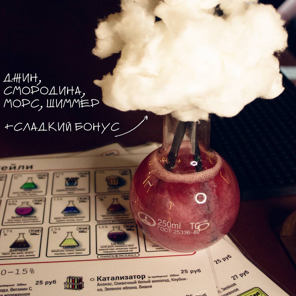 Bar Atom (бар Атом) меню