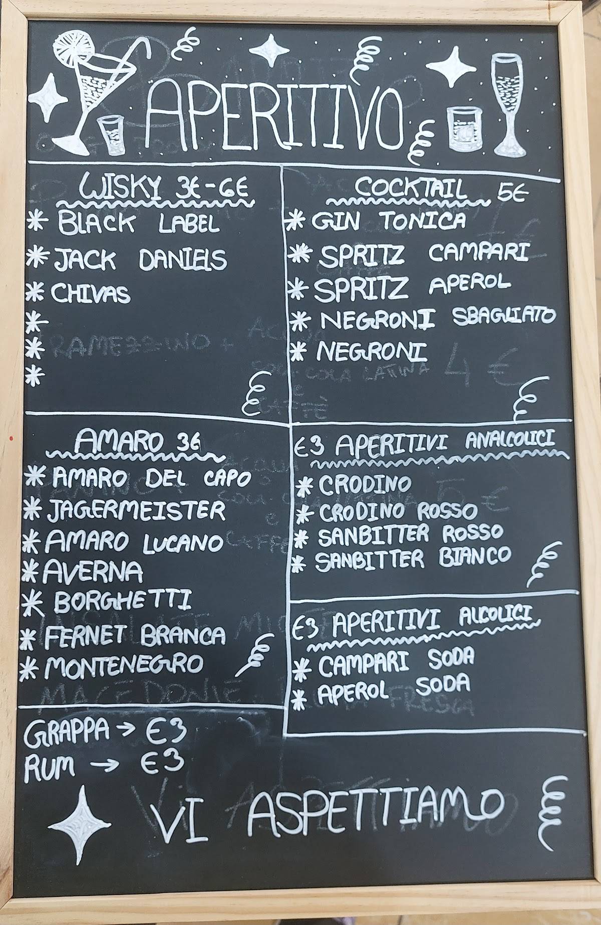 Barrito Cafeteria меню