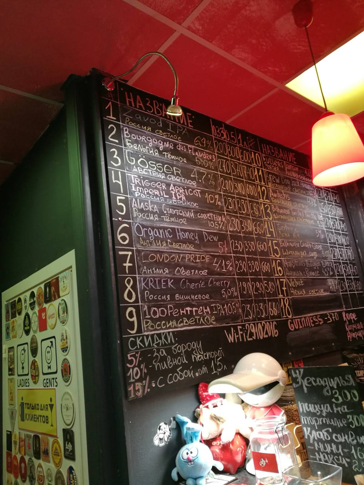 Beer & Beard Bar меню