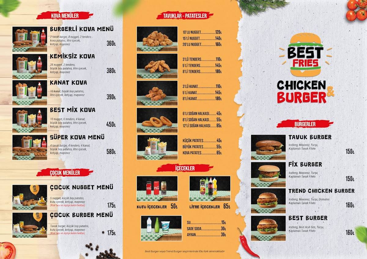 Best Fries Çarşı меню