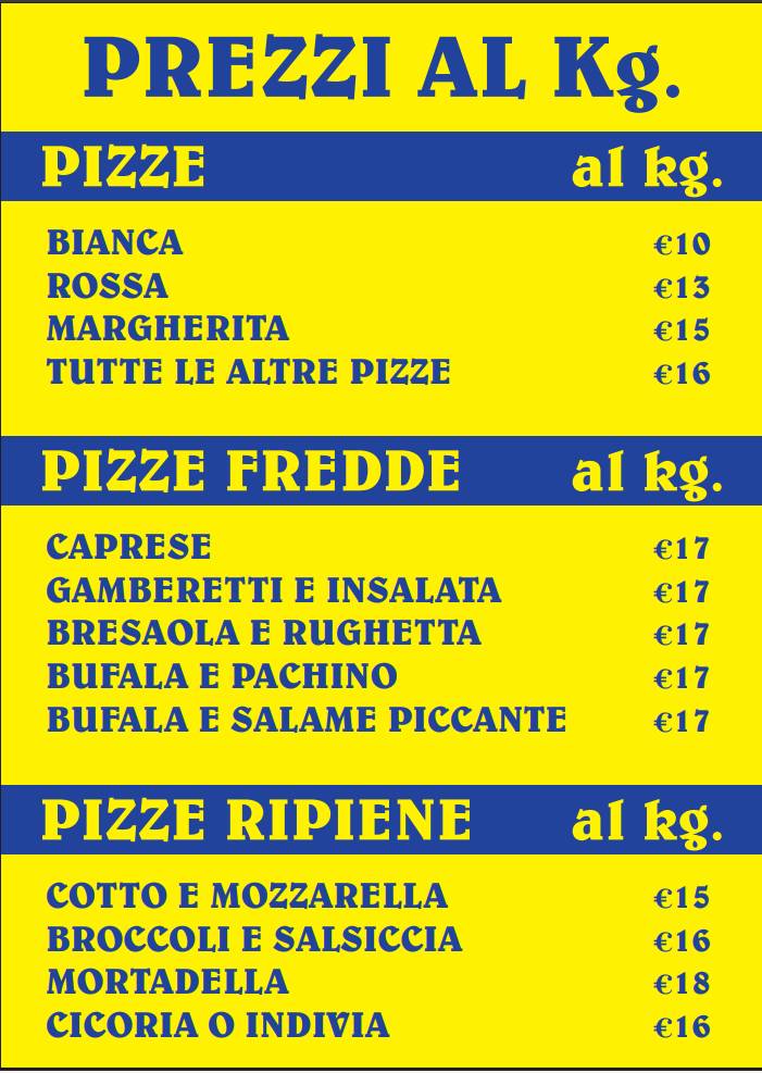 Big Pizza меню