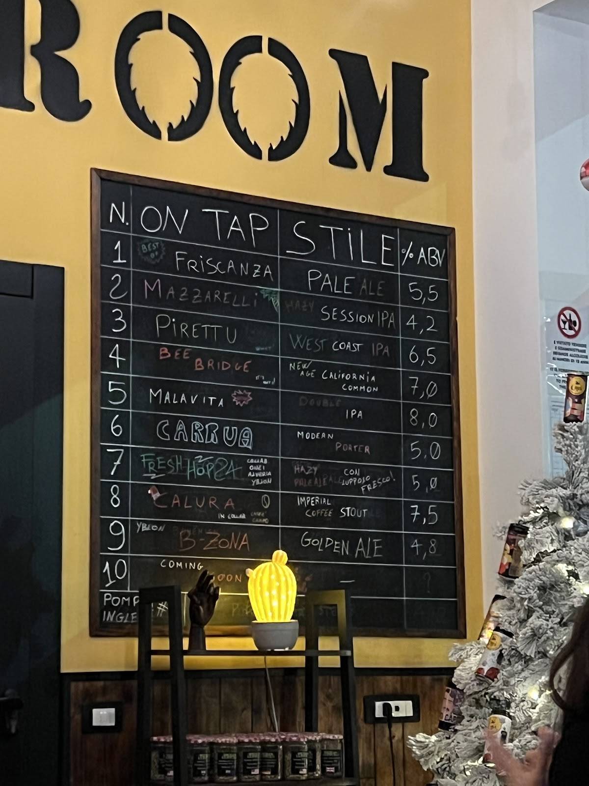 Birrificio e Tap Room Onei меню