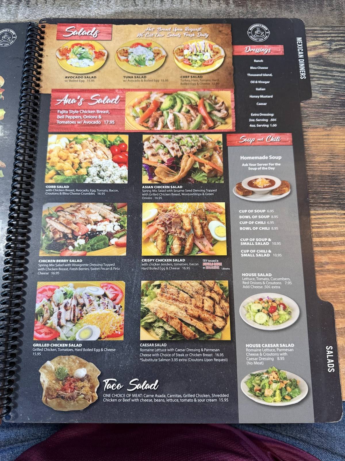 Brandon's Diner меню