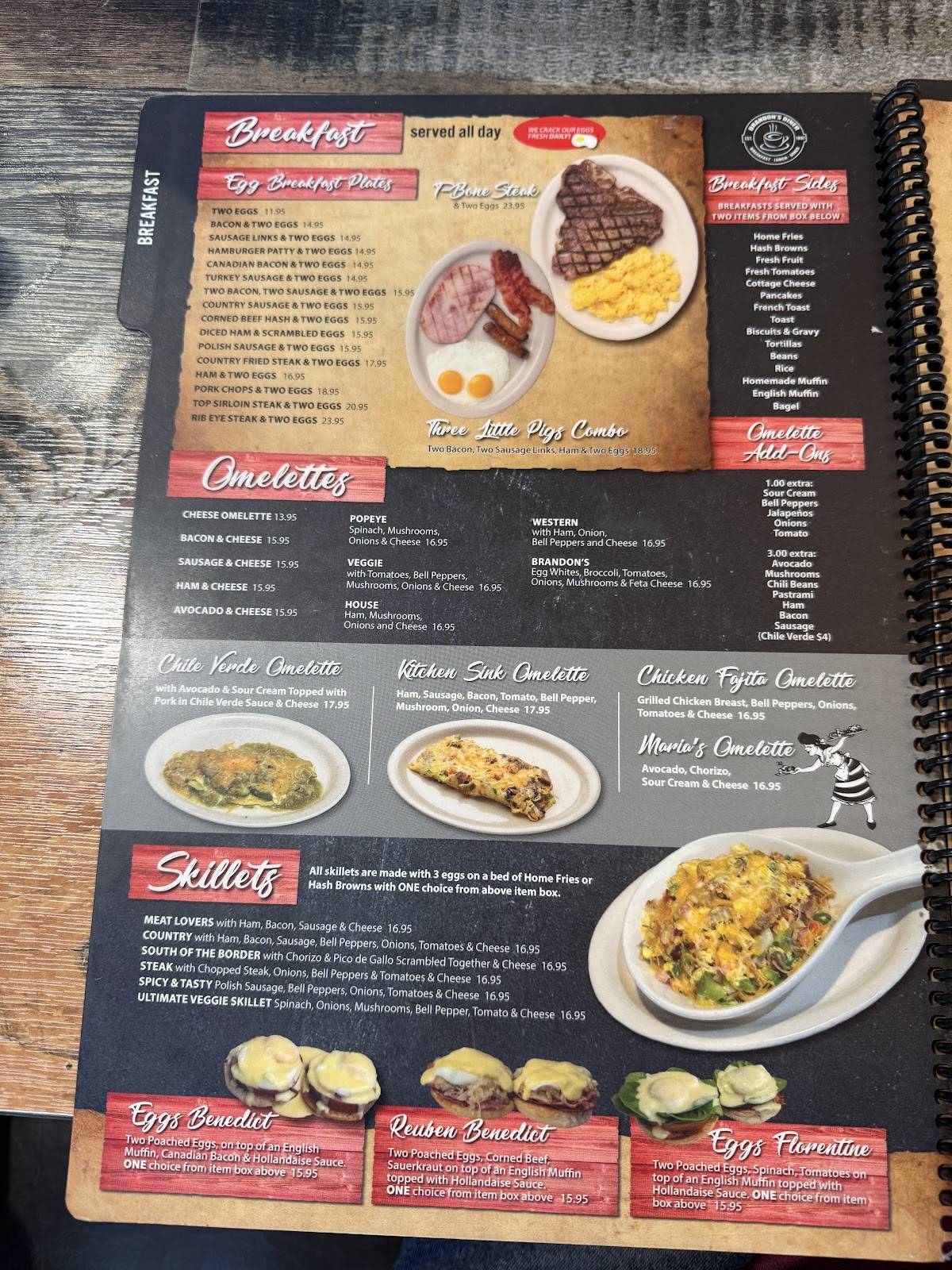 Brandon's Diner меню