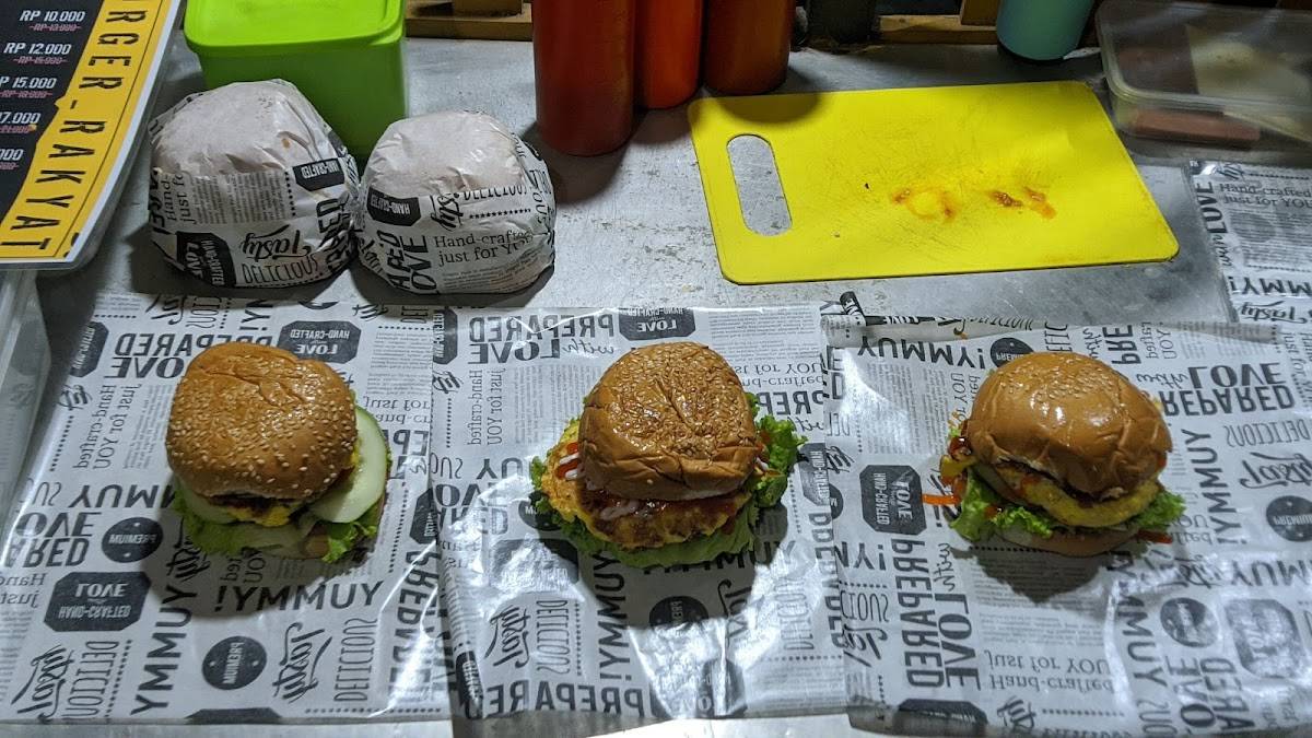 Burger Rakyat меню